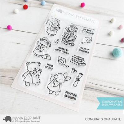 Mama Elephant Stempel - Congrats Graduate